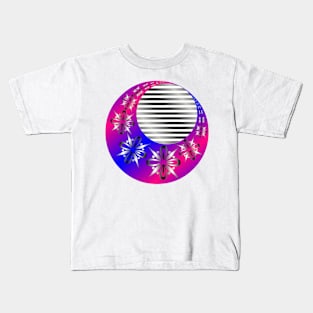 Ornamental waning moon Kids T-Shirt